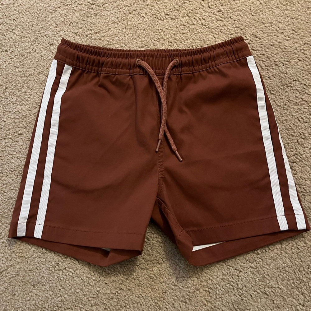 Rylee + Cru Swim Shorts with White Stripes